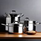 Stainless Steel Cookware Set (10-piece) - Compact