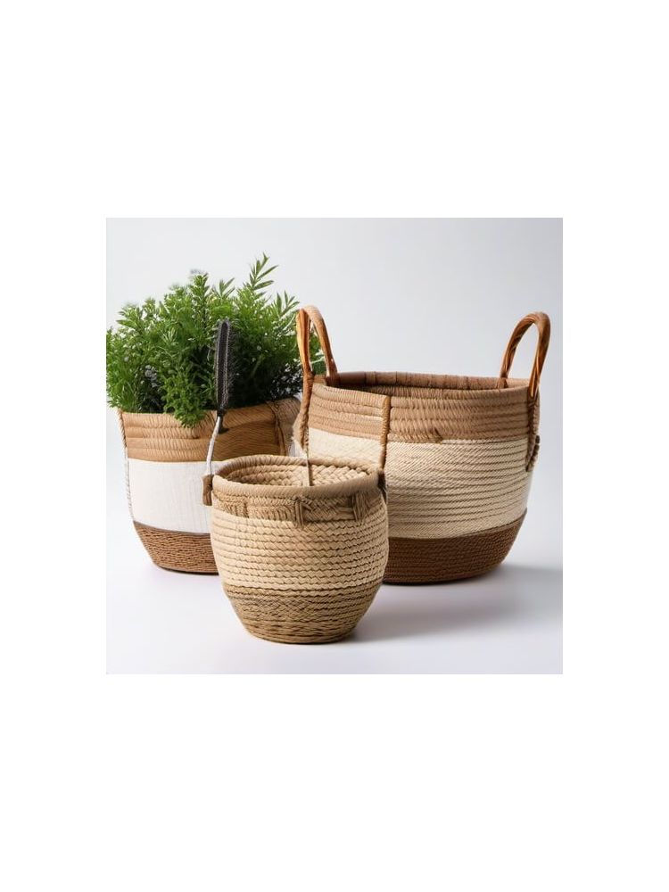 Woven Storage Baskets (Set of 3)