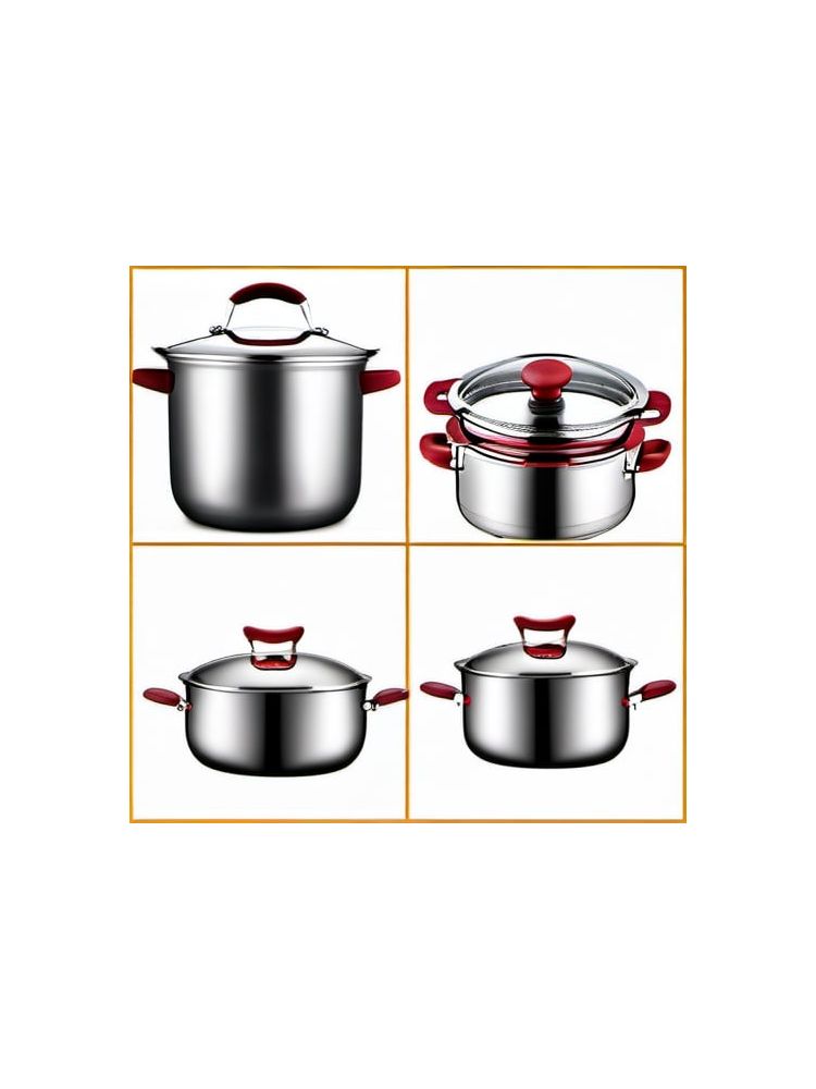 Stainless Steel Cookware Set (10-piece) - Pro