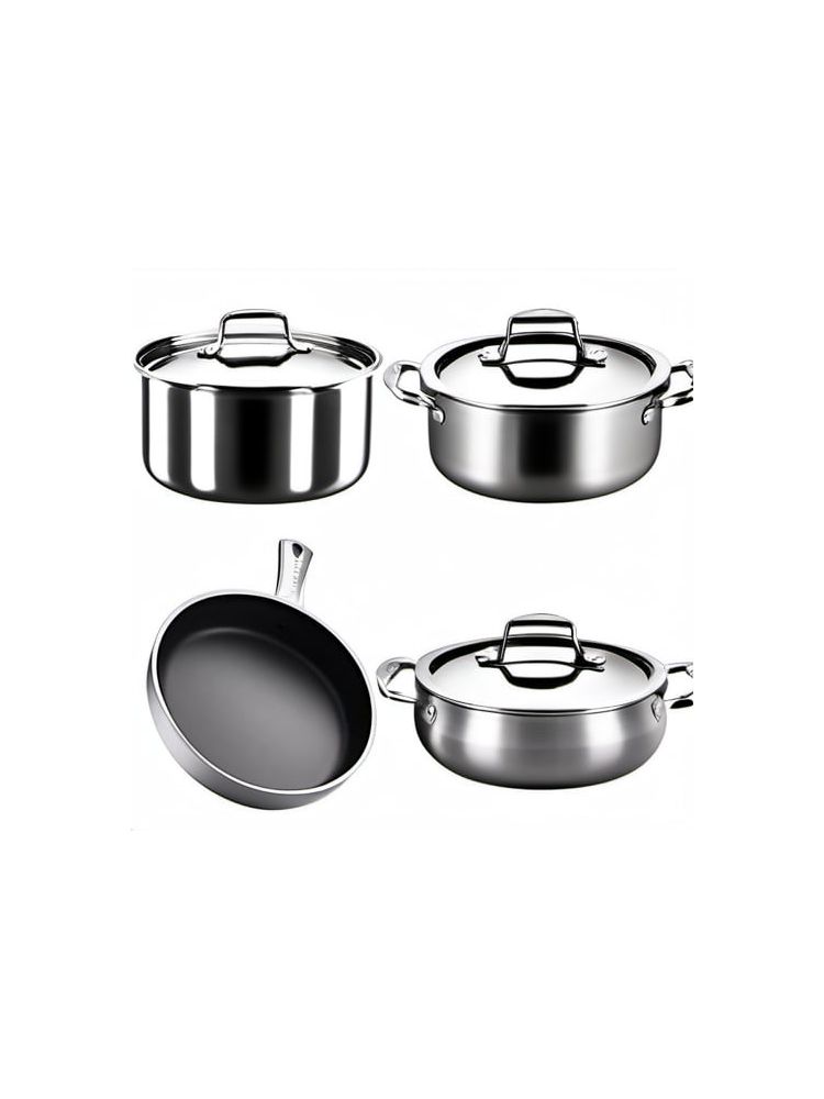 Stainless Steel Cookware Set (10-piece) - Plus