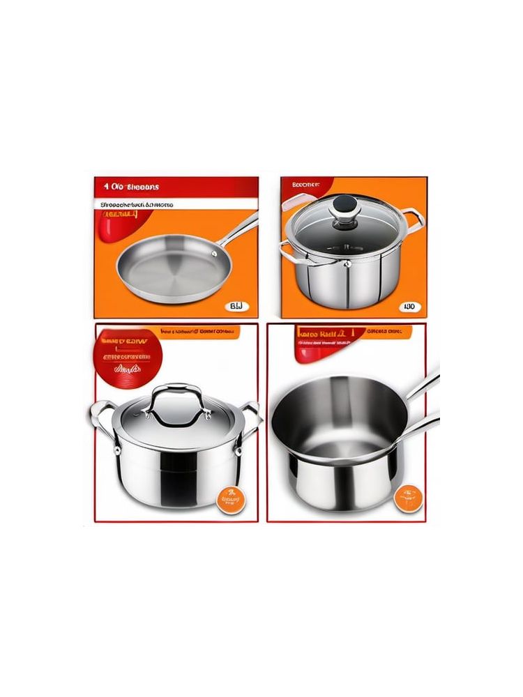 Stainless Steel Cookware Set (10-piece) - Plus