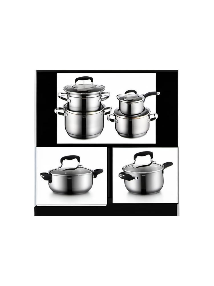 Stainless Steel Cookware Set (10-piece) - Lite