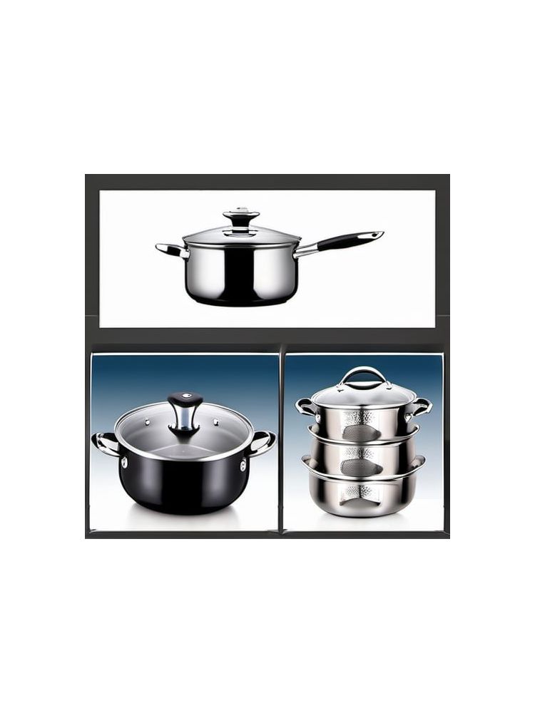 Stainless Steel Cookware Set (10-piece) - Deluxe