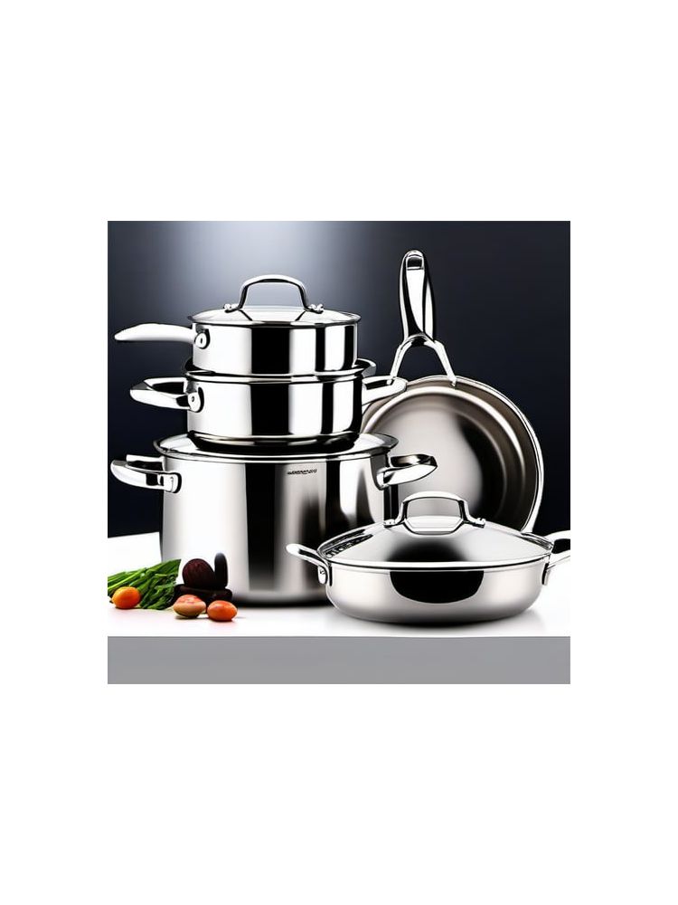 Stainless Steel Cookware Set (10-piece) - Classic