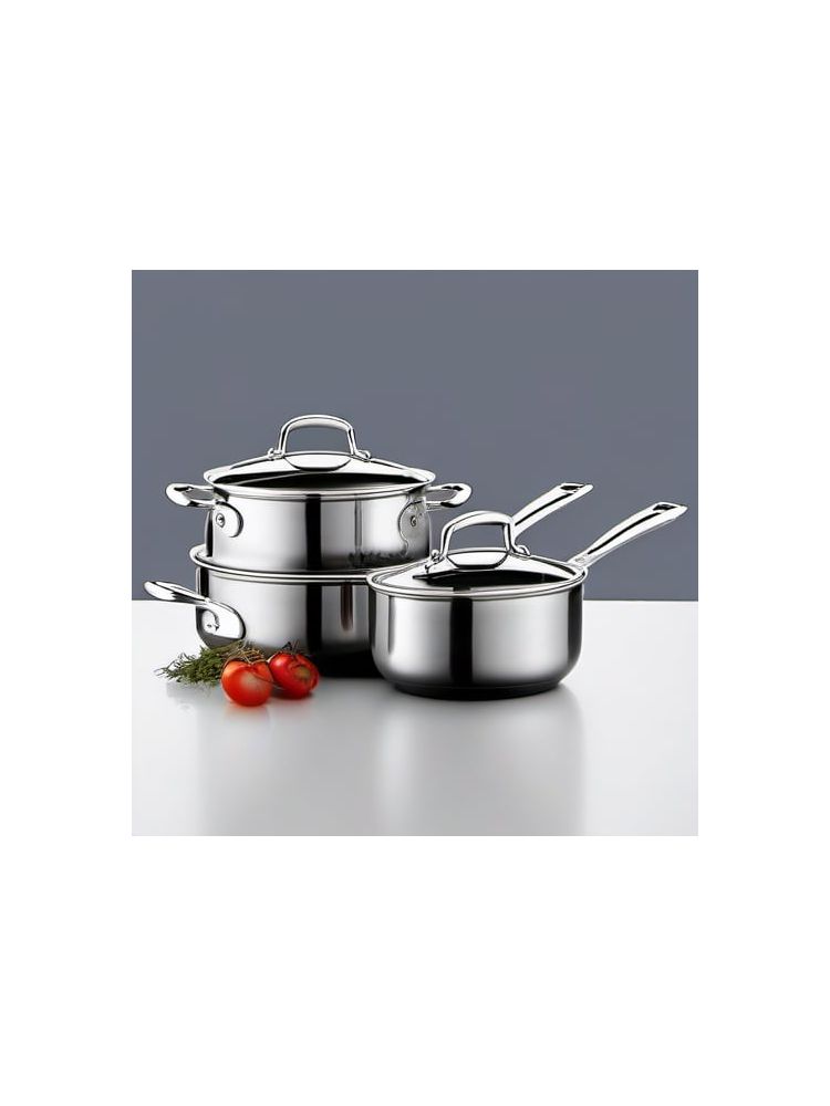 Stainless Steel Cookware Set (10-piece) - Essential