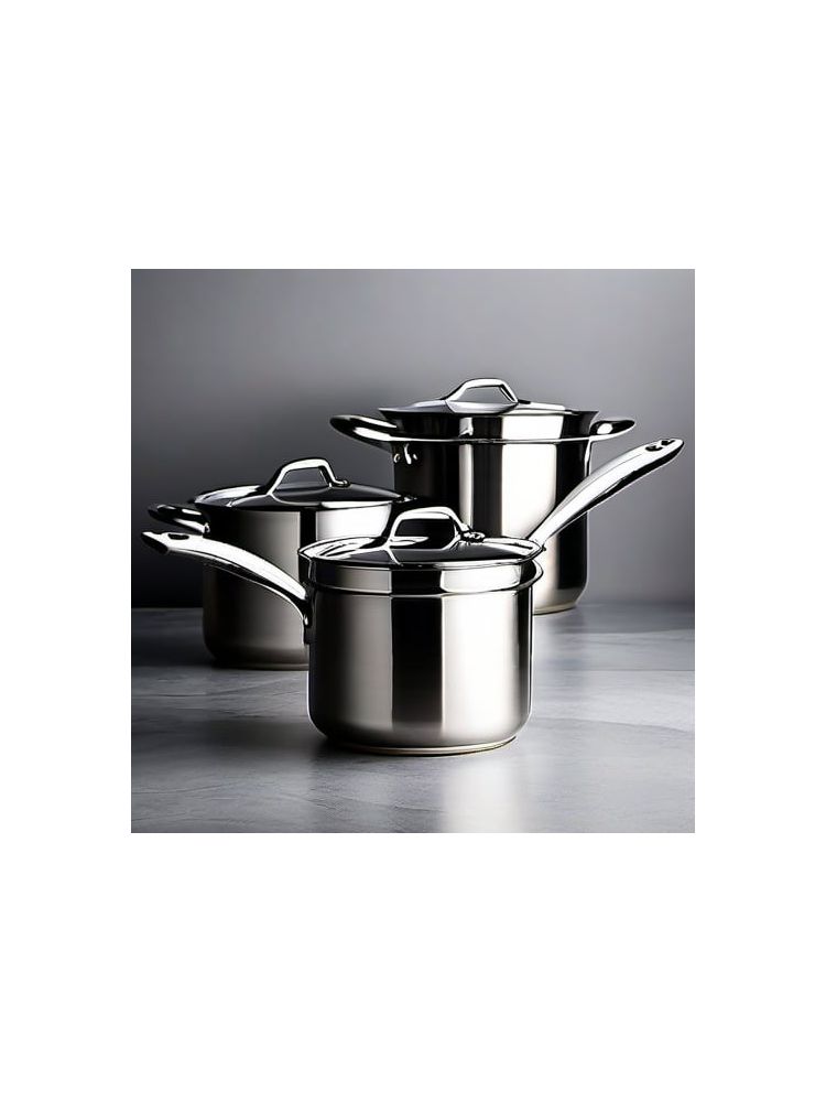 Stainless Steel Cookware Set (10-piece) - Essential