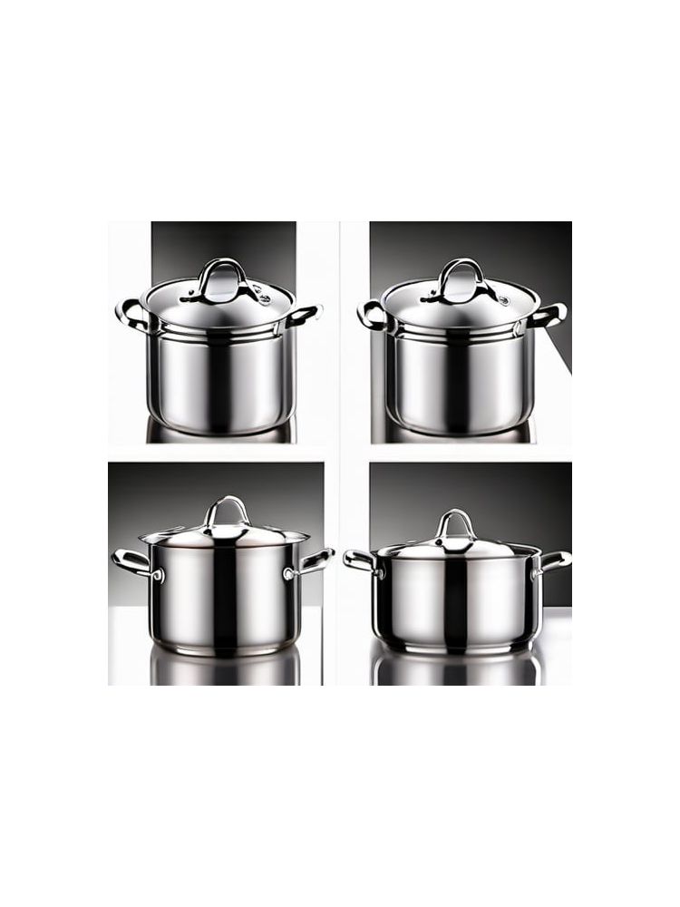 Stainless Steel Cookware Set (10-piece) - Advanced