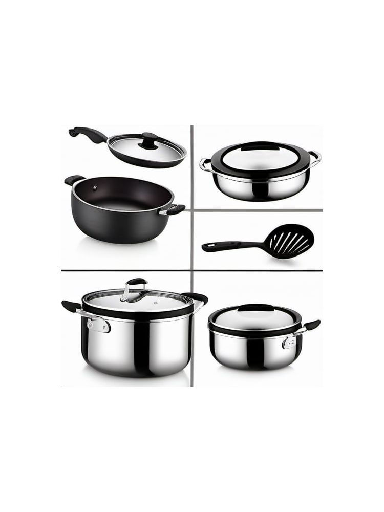 Stainless Steel Cookware Set (10-piece) - Compact