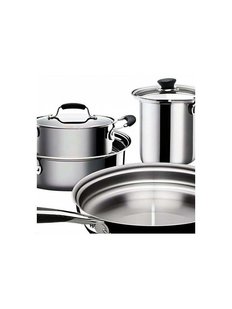 Stainless Steel Cookware Set (10-piece) - Compact