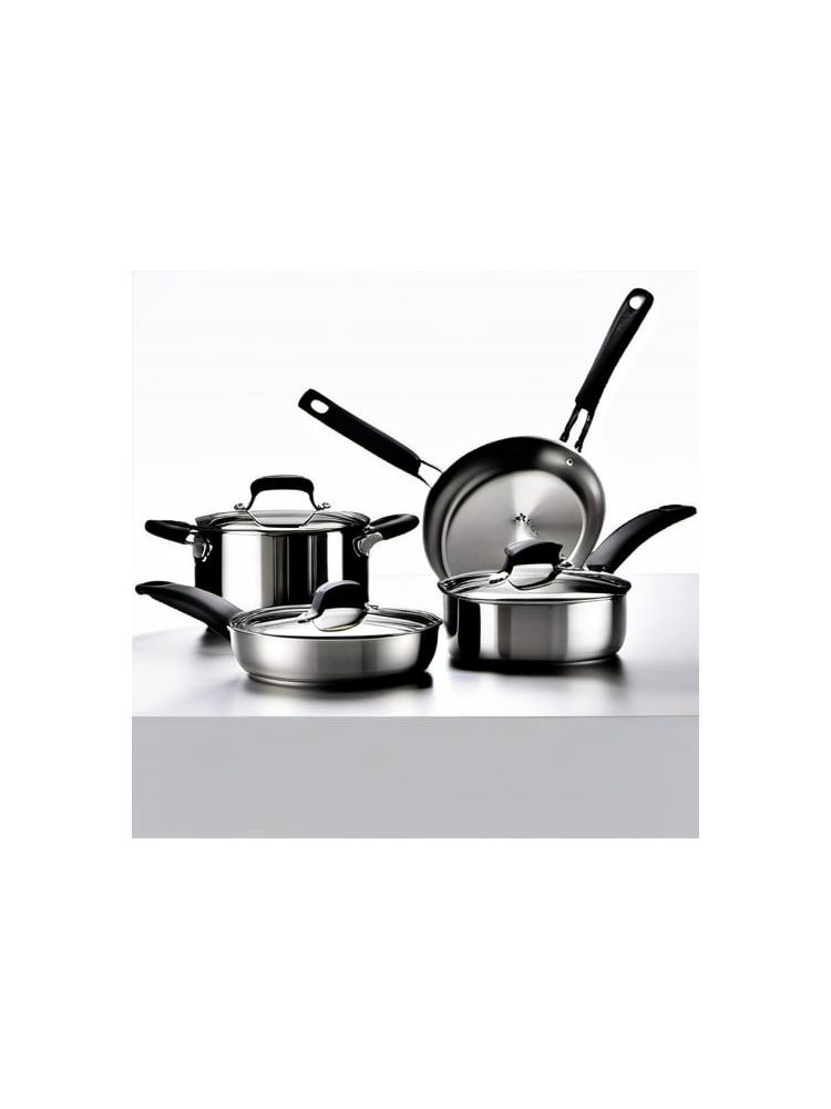 Stainless Steel Cookware Set (10-piece) - Compact