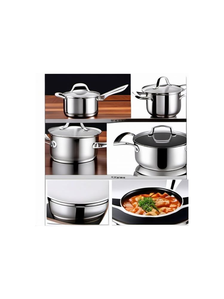 Stainless Steel Cookware Set (10-piece) - Premium