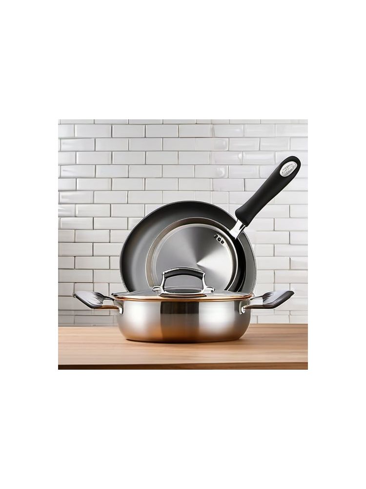Stainless Steel Cookware Set (10-piece) - Premium