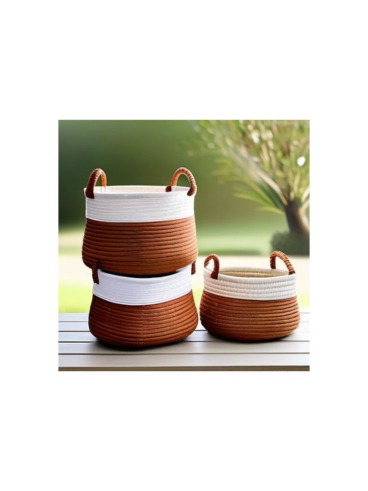 Woven Storage Baskets (Set of 3) - Pro