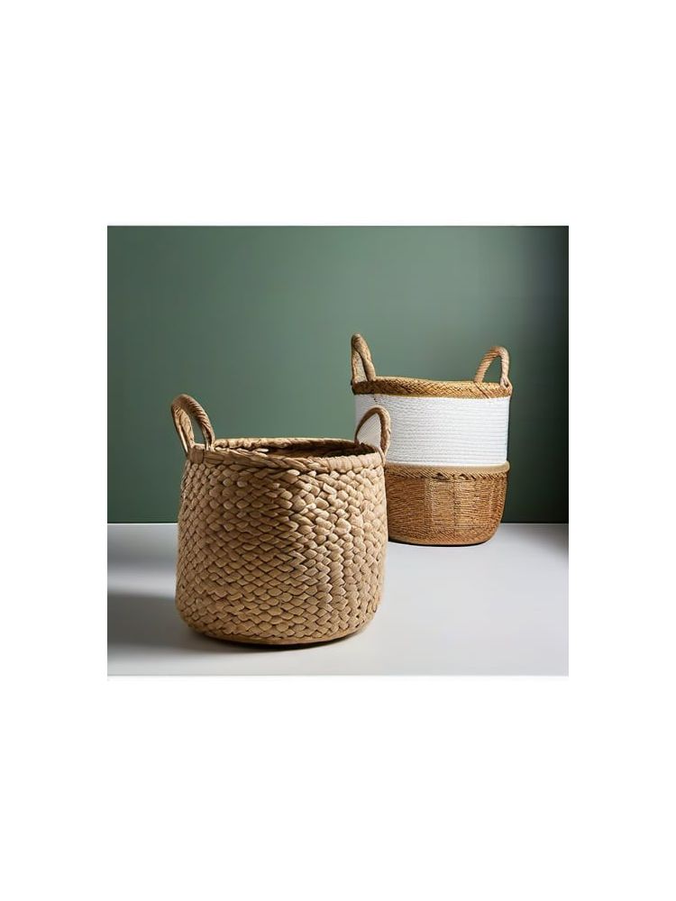 Woven Storage Baskets (Set of 3) - Plus