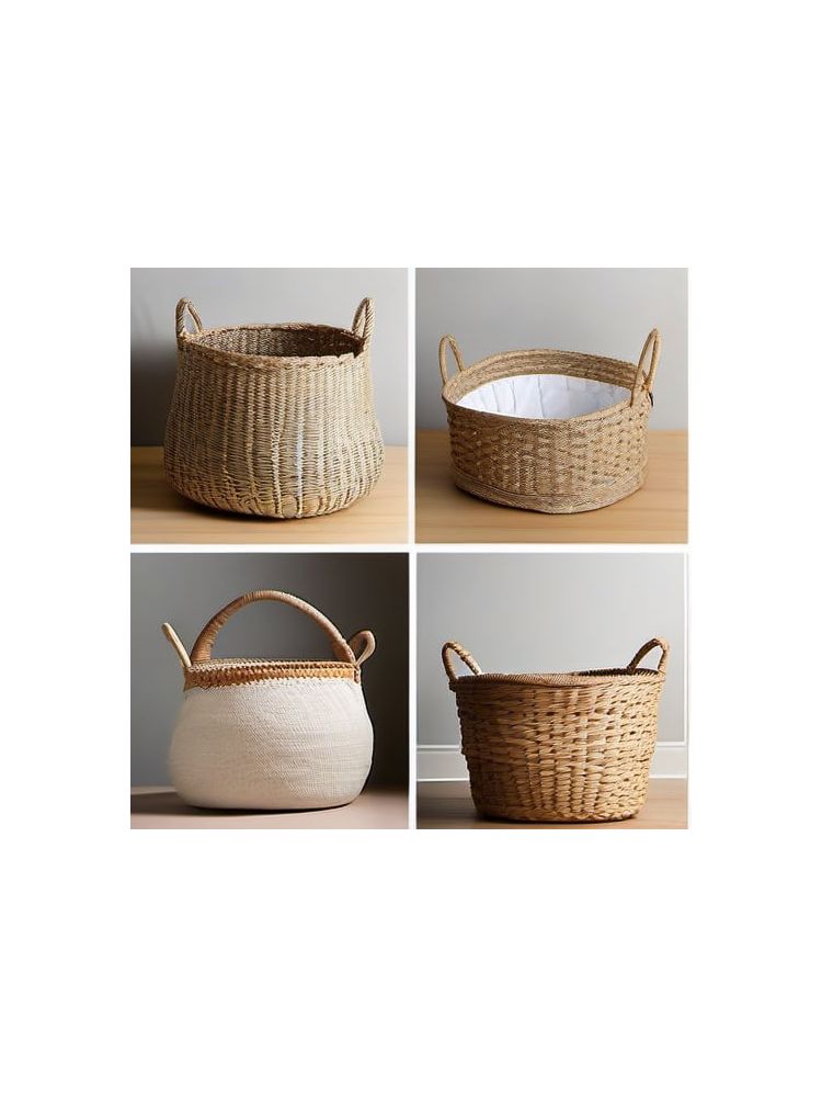 Woven Storage Baskets (Set of 3) - Plus