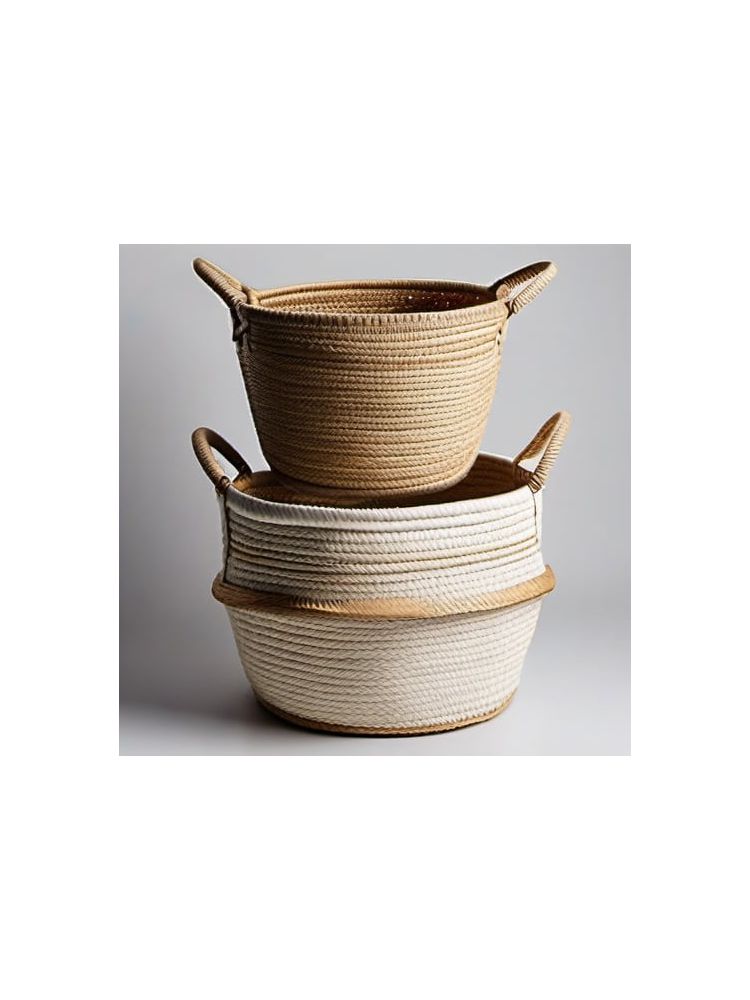 Woven Storage Baskets (Set of 3) - Deluxe