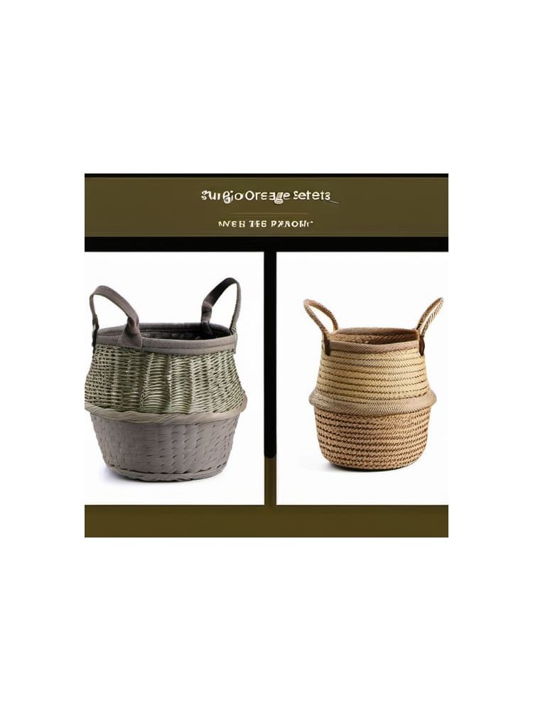Woven Storage Baskets (Set of 3) - Classic