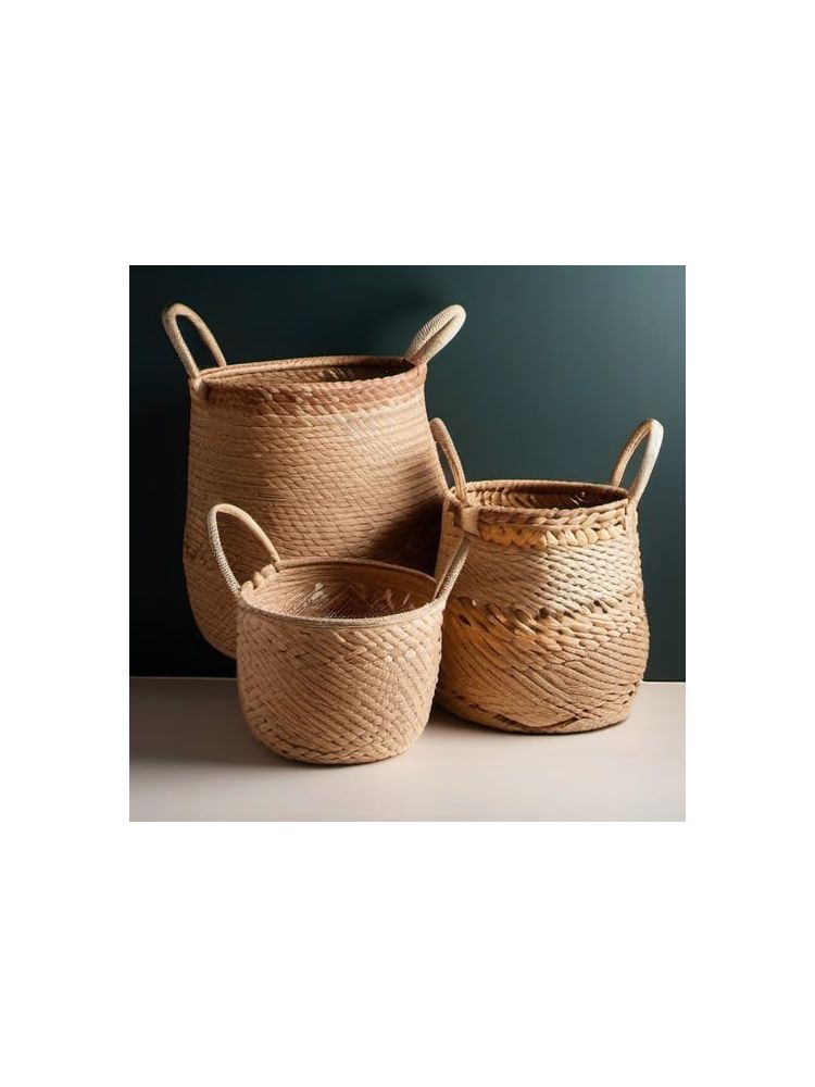 Woven Storage Baskets (Set of 3) - Essential