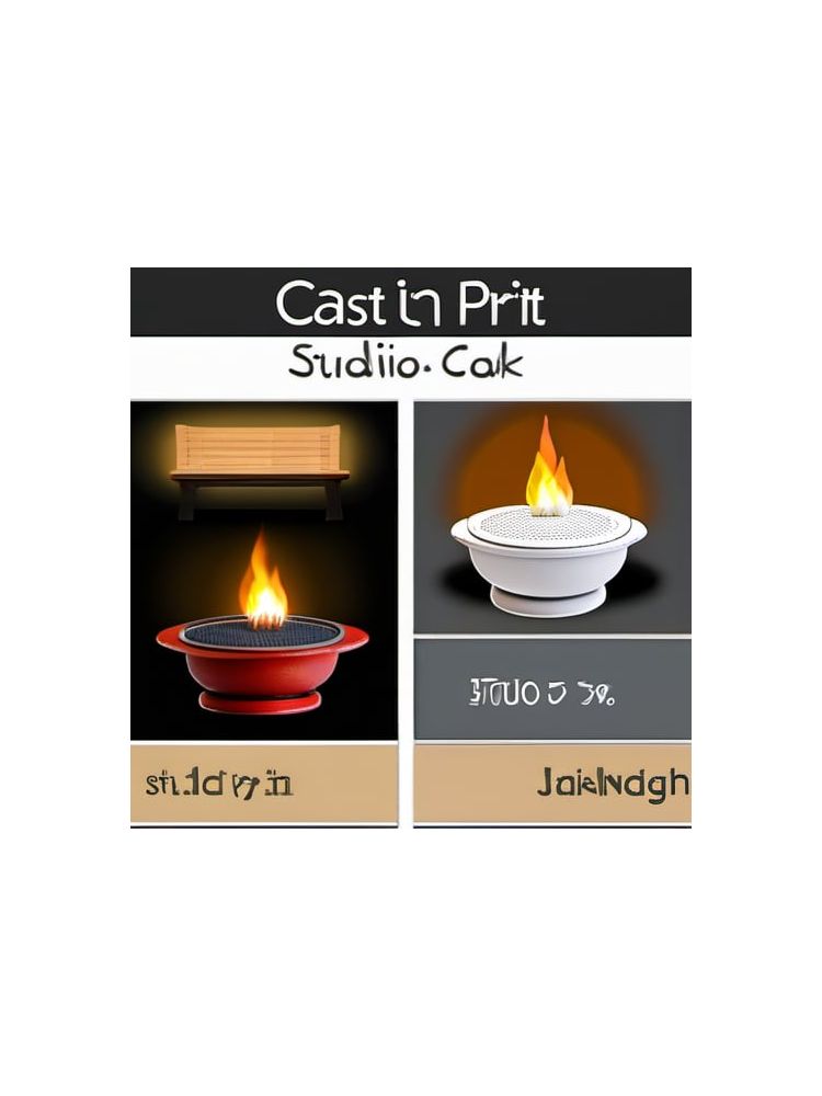 Cast Iron Outdoor Fire Pit - Compact