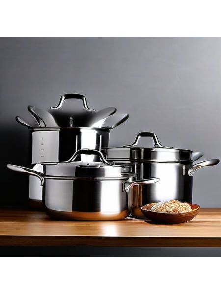 Stainless Steel Cookware Set (10-piece) - Compact