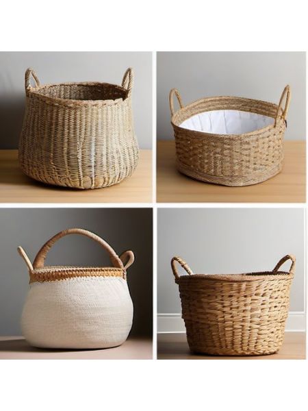 Woven Storage Baskets (Set of 3) - Plus