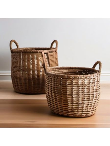 Woven Storage Baskets (Set of 3) - Lite
