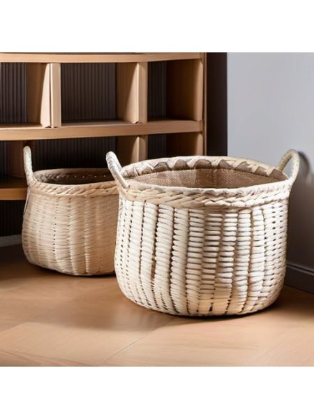 Woven Storage Baskets (Set of 3) - Premium