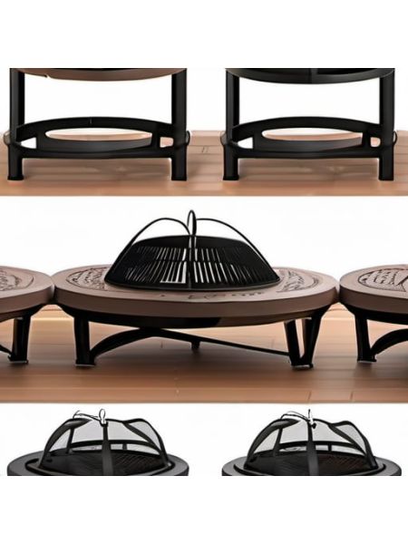 Cast Iron Outdoor Fire Pit - Premium