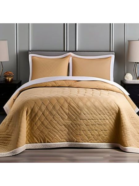 Cotton Quilted Bedspread Set - Plus